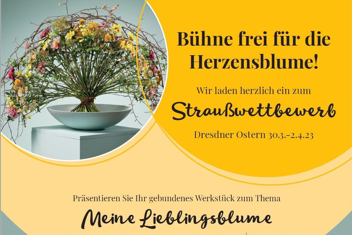 Straußwettbewerb auf der Dresdner Ostern florieren!